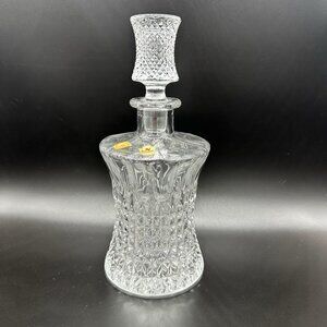 Vtg Gorham Bavaria Germany Nachtmann Clear Crystal Decanter Stopper Whiskey 24%‎